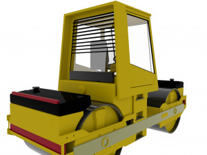 Asphalt Roller 3Dモデル