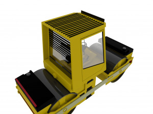 Asphalt Roller 3Dモデル
