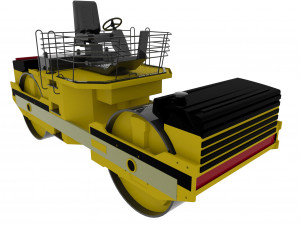 Asphalt Roller 3D Model