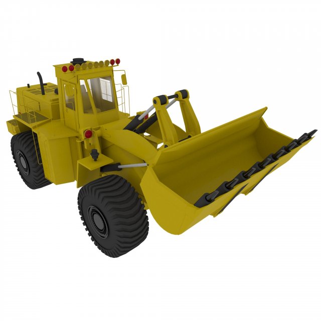 Bulldozer Model 3D .c4d .max .obj .3ds .fbx .stl .blend 
