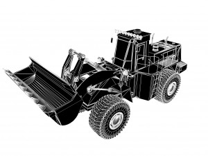 Bulldozer Model 3D