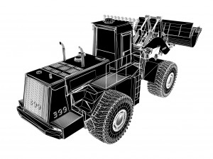 Bulldozer Model 3D