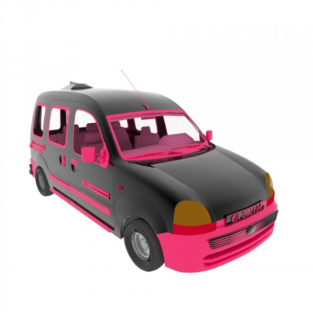 Fantasy Van 3D Model .c4d .max .obj .3ds .fbx .stl .blend 
