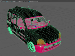Fantasy Van 3D Model