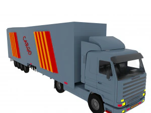Camion lungo Modello 3D