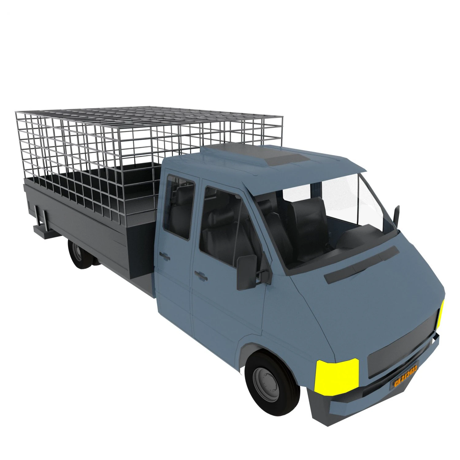 Pickup 3D Model .c4d .max .obj .3ds .fbx .stl .blend 