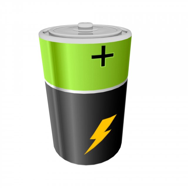 Realistic Battery 3Dモデル .c4d .max .obj .3ds .fbx .stl .blend