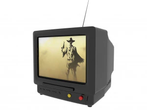 Vecchia televisione Modello 3D