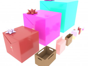 Boxes Model 3D