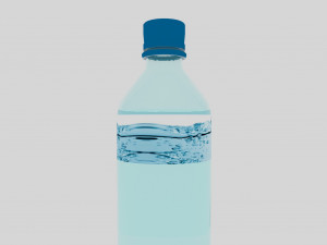 Plastic Water Bottle 3D Model