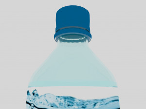 Plastic Water Bottle Model 3D