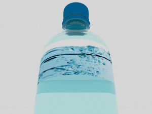 Plastic Water Bottle Model 3D