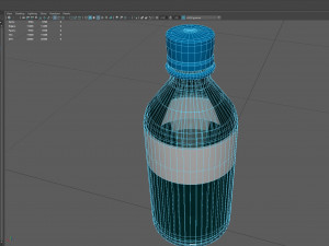 Plastic Water Bottle Model 3D