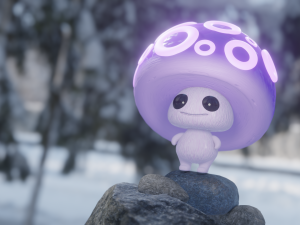 Cute Mushroom Model 3D