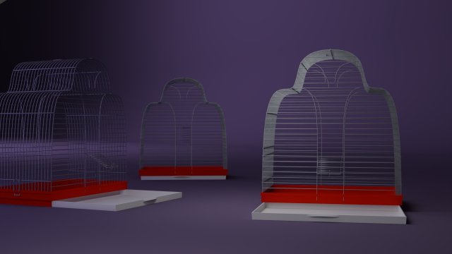 Cage Model 3D .c4d .max .obj .3ds .fbx .stl .blend 