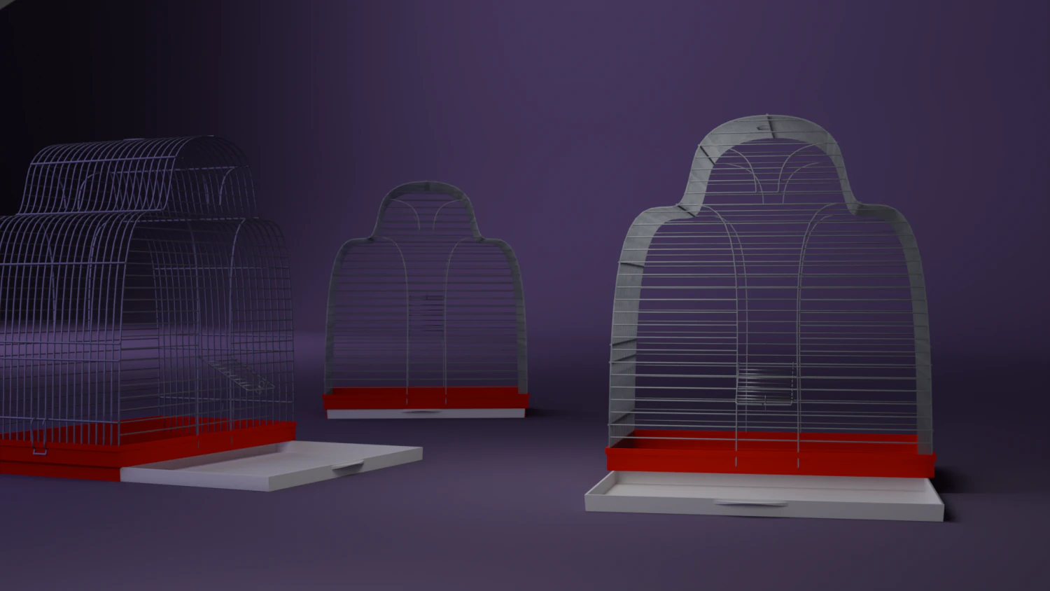 Cage 3D Model .c4d .max .obj .3ds .fbx .stl .blend 