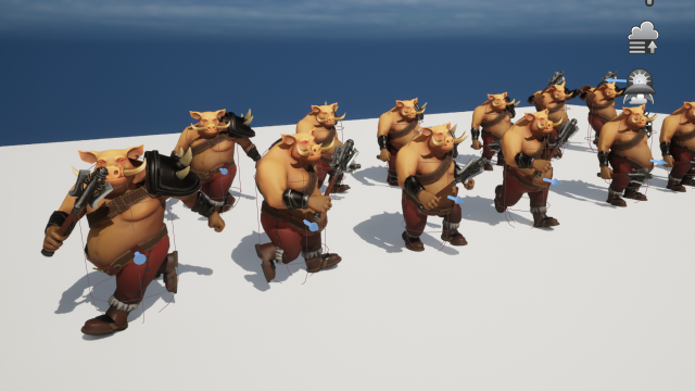 Pig warrior low-poly Low-poly Model 3D .c4d .max .obj .3ds .fbx .stl .blend
