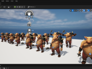 Pig warrior low-poly Low-poly Model 3D