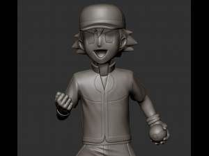 Pokemon - Ash Ketchum Modèles 3D en vedette