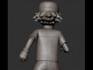 Pokemon - Ash Ketchum Modèles 3D en vedette