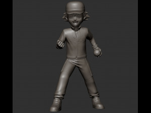Pokemon - Ash Ketchum Modèles 3D en vedette