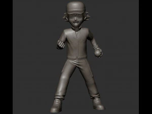 Pokemon - Ash Ketchum 3D Print Model