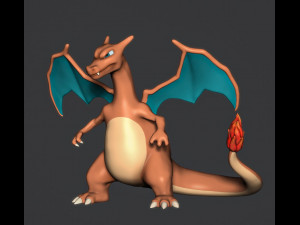 Pokemon - Charizard Modèles 3D en vedette