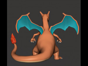Pokemon - Charizard Modèles 3D en vedette