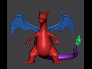 Pokemon - Charizard Modèles 3D en vedette