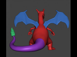 Pokemon - Charizard Modèles 3D en vedette