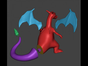 Pokemon - Charizard Modèles 3D en vedette