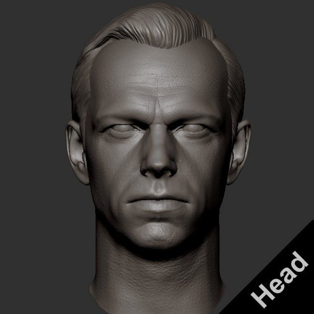 Hugo Weaving - Agent Smith 3D Принт Модель .c4d .max .obj .3ds .fbx .stl .blend 