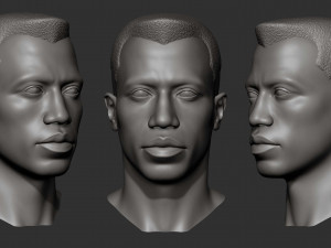 Wesley Snipes - Blade 3D Принт Модель