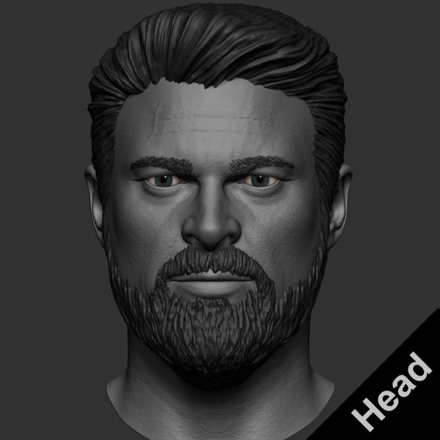 Karl Urban - Butcher Modello di stampa 3D .c4d .max .obj .3ds .fbx .stl .blend 