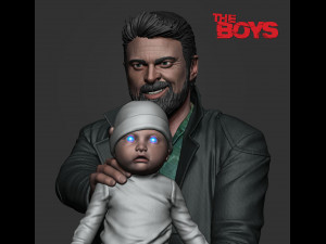 Karl Urban - Butcher and baby 3D Print Model