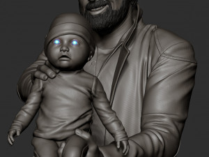 Karl Urban - Butcher and baby 3D Print Model