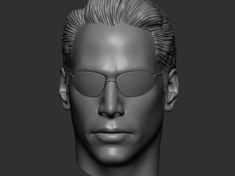 Neo - Keanu Reeves - Matrix 3D 打印模型
