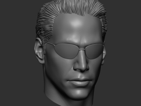 Neo - Keanu Reeves - Matrix 3D 打印模型