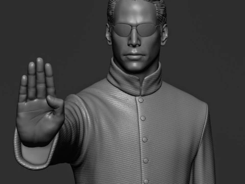 Neo - Keanu Reeves - Matrix 3D Print Model