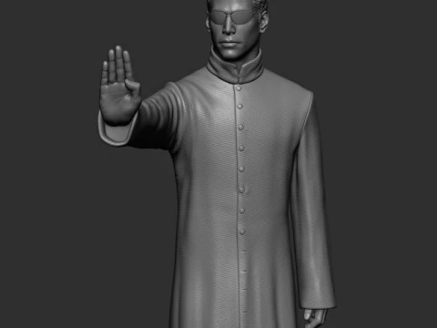 Neo - Keanu Reeves - Matrix 3D Print Model