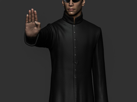 Neo - Keanu Reeves - Matrix 3D 打印模型