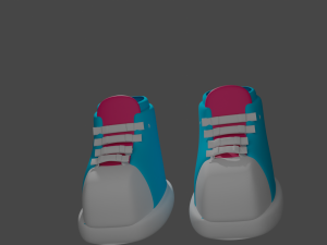 Low poly sneaker 3D 모델