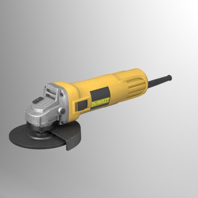 Model DeWalt Low-poly 3D Model .c4d .max .obj .3ds .fbx .stl .blend 