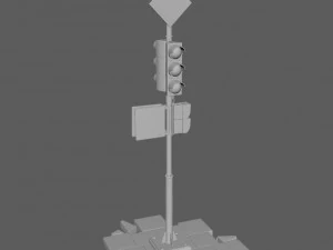 Semaforo Modello 3D