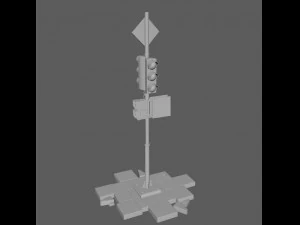 Semaforo Modello 3D