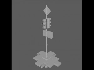 Semaforo Modello 3D