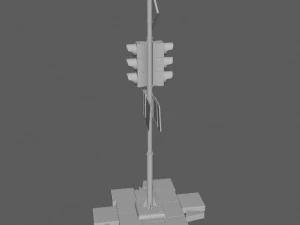 Semaforo Modello 3D