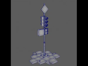 Semaforo Modello 3D