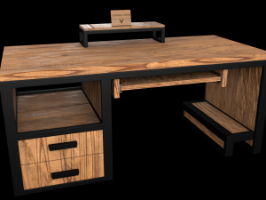 Computer desk model Modelo 3D