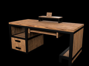 Computer desk model Modelo 3D
